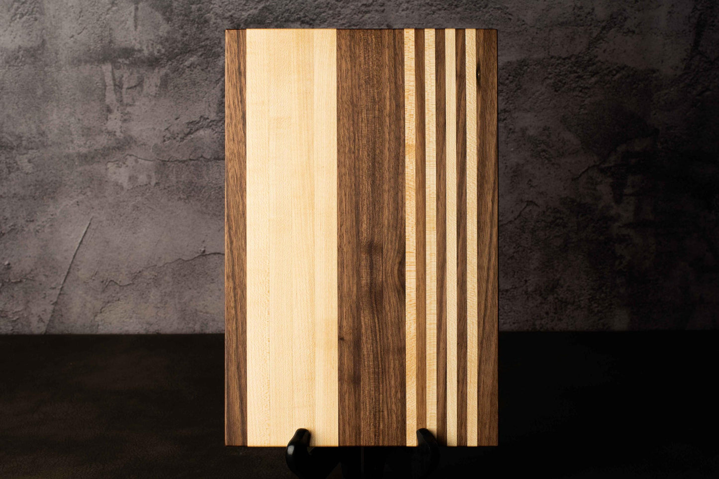 Atomic Starburst Inlay Cutting Board Mid-Century Modern Walnut Maple Small