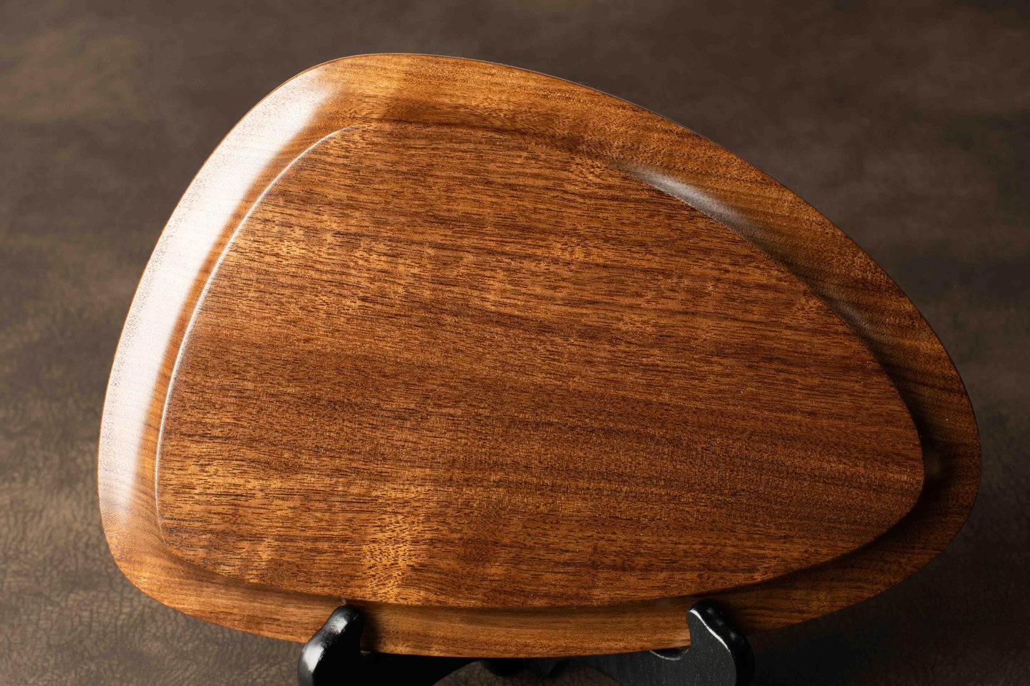 Mid-Century Modern Large Walnut Tray Dish