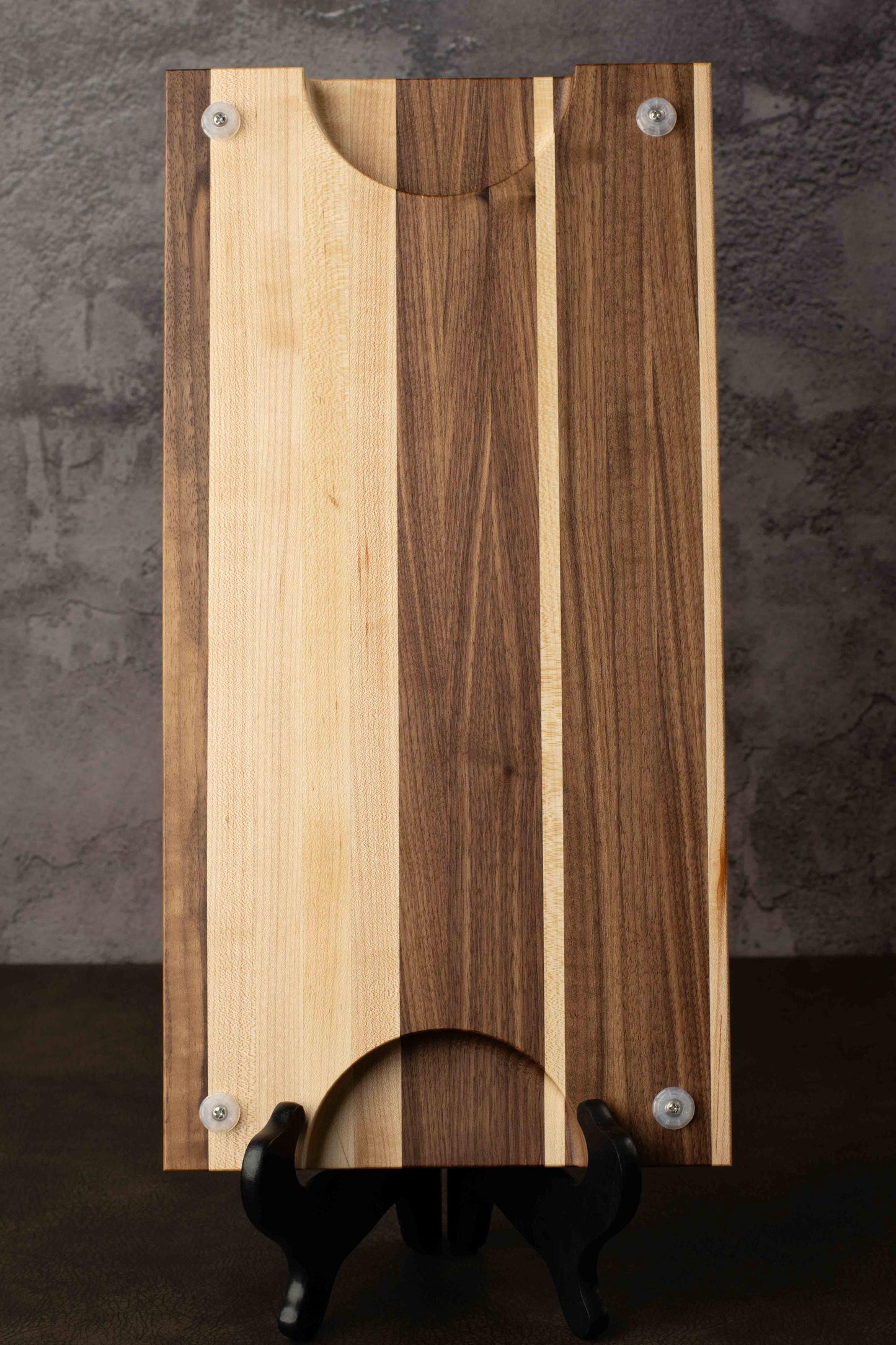 Playing Card Suits Inlay Cutting Board Mid-Century Modern Walnut Maple Medium